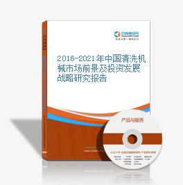 2016-2021年中國清洗機械市場前景及投資發展戰略研究報告